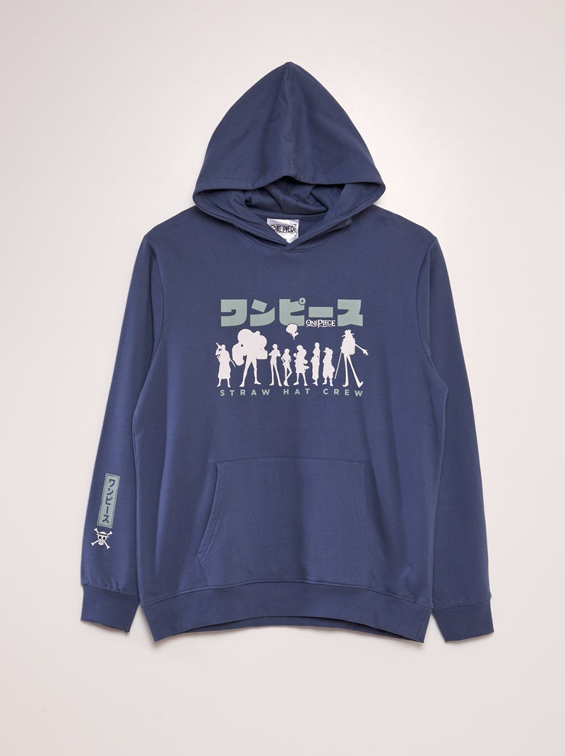 Sweater van joggingstof 'One Piece' BLAUW - Kiabi