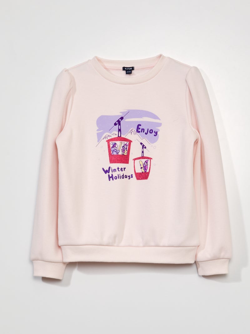 Sweater van joggingstof ROSE - Kiabi