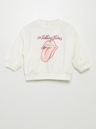 Sweater van joggingstof 'The Rolling Stones'