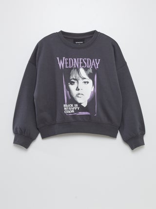 Sweater van joggingstof 'Wednesday'