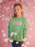 Sweater van joggingstof 'Wicked' GROEN - Kiabi