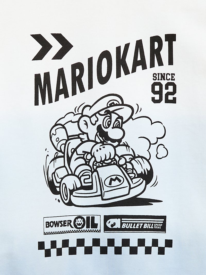 Sweater van lichte fleece 'Mario Kart' Blauw - Kiabi