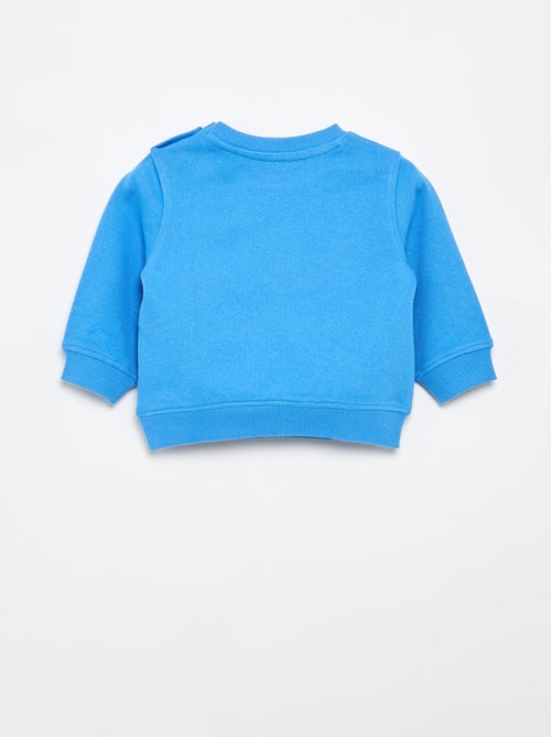 Sweater van lichte fleece met print - Kiabi Sweater van lichte fleece met print - Kiabi