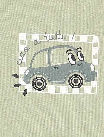 Sweatshirt van lichtgewicht joggingstof met print