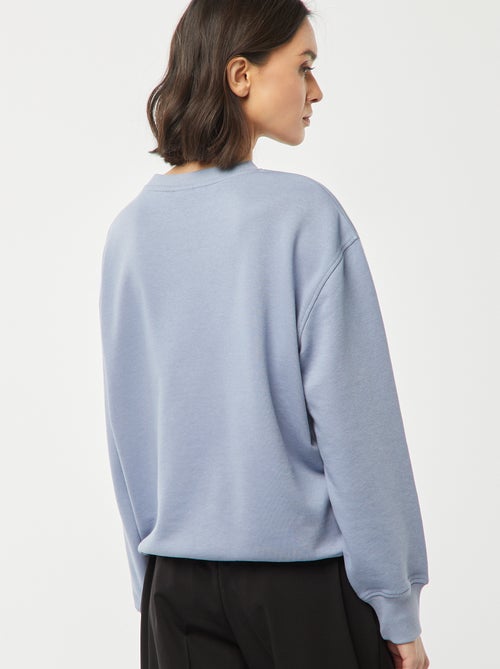 Sweater van lichte joggingstof met Fender-print - Kiabi