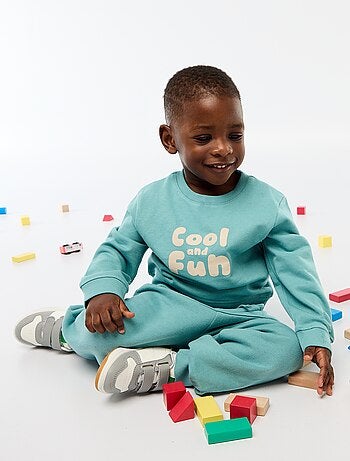 Sweatshirt van lichtgewicht joggingstof met print