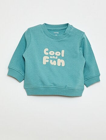Sweatshirt van lichtgewicht joggingstof met print