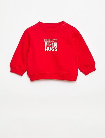 Sweatshirt van lichtgewicht joggingstof met print