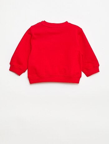 Sweatshirt van lichtgewicht joggingstof met print