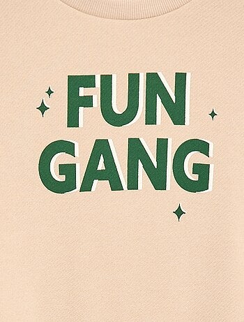 Sweater van lichtgewicht joggingstof met print