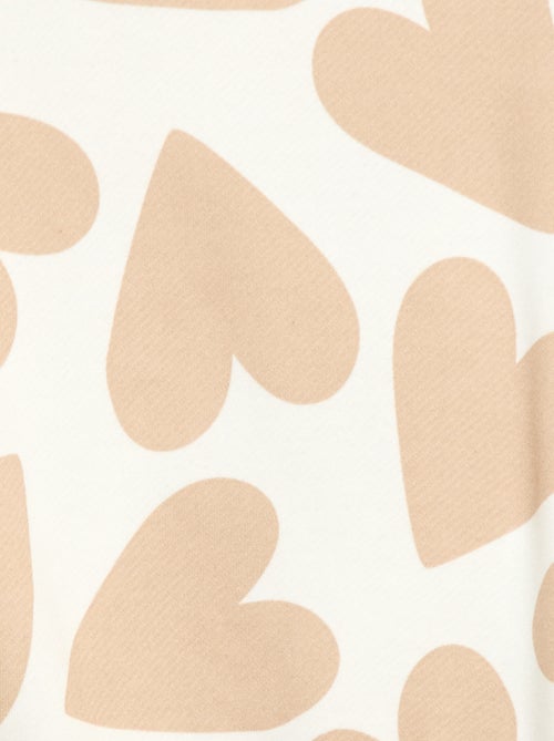 Sweater van lichtgewicht joggingstof met print - Kiabi