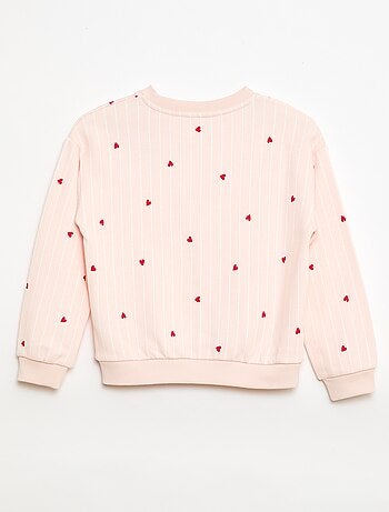 Sweater van lichtgewicht joggingstof met print