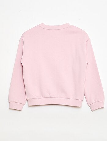 Sweater van lichtgewicht joggingstof met print