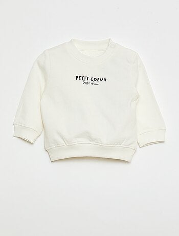 Sweatshirt van lichtgewicht joggingstof met print