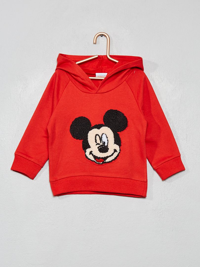 Sweater van ‘Mickey’ met capuchon ROOD - Kiabi