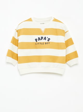 Sweater van niet-opgeruwde joggingstof
