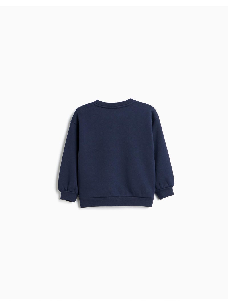 Sweater van sweatstof, mo fashion Blauw - Kiabi