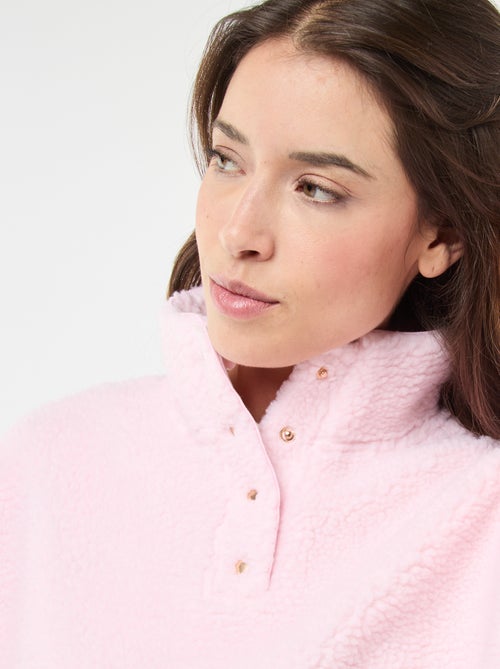 Sweater van teddystof - Kiabi Sweater van teddystof - Kiabi