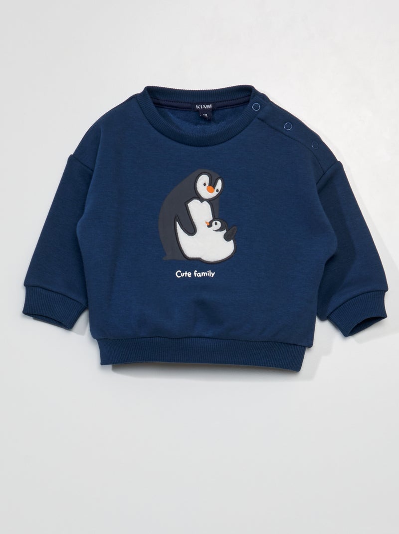 Sweater van zacht tricot - Altijd superzacht BLAUW - Kiabi