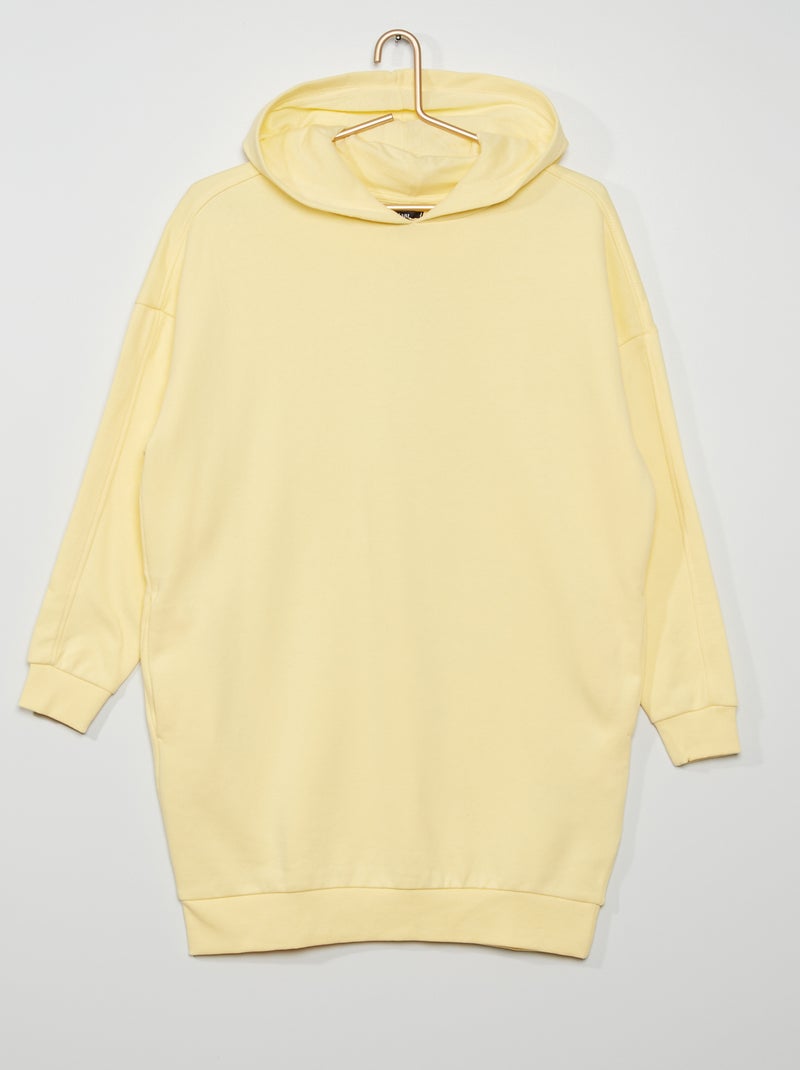 Sweatjurk met capuchon GEEL - Kiabi