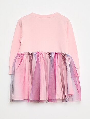 Sweatjurk van fleece en tule 'Guppy'