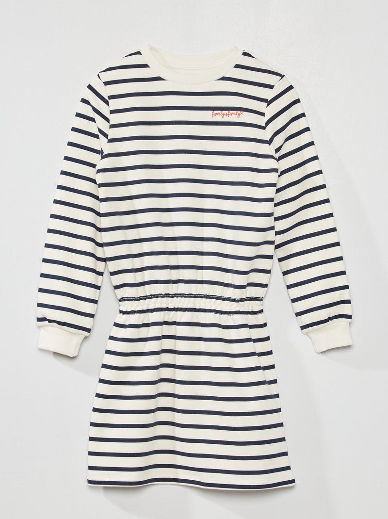 Sweatjurk van joggingstof BLAUW - Kiabi