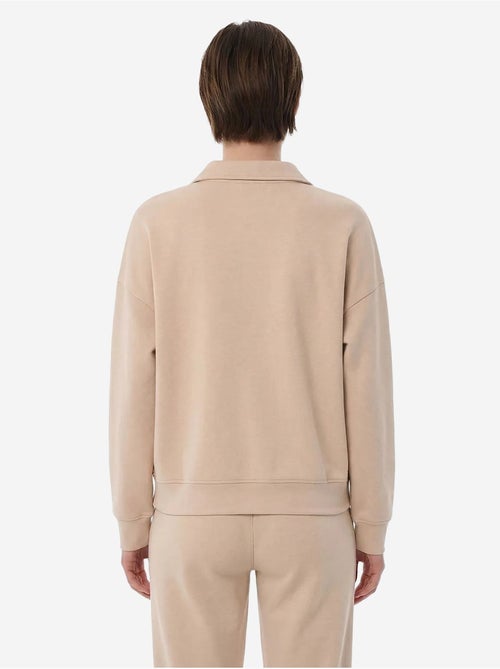 Sweatshirt à col polo en modal penti - Kiabi Sweatshirt à col polo en modal penti - Kiabi