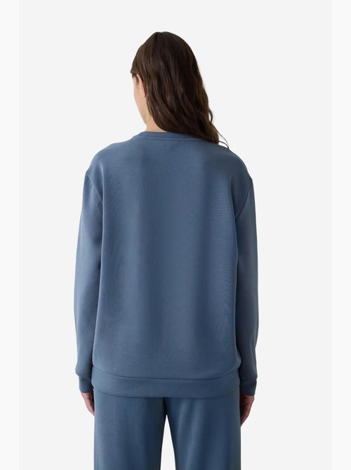 Sweatshirt court oversize à col rond en modal penti - Kiabi Sweatshirt court oversize à col rond en modal penti - Kiabi
