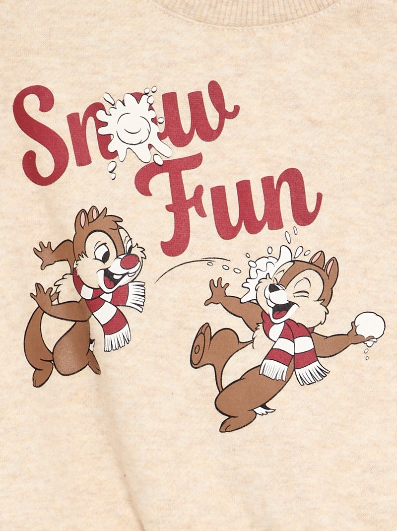 Sweatshirt 'Disney' met lange mouwen Biege - Kiabi
