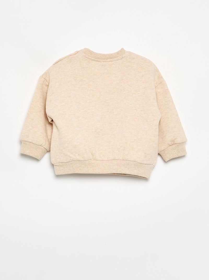 Sweatshirt 'Disney' met lange mouwen Biege - Kiabi