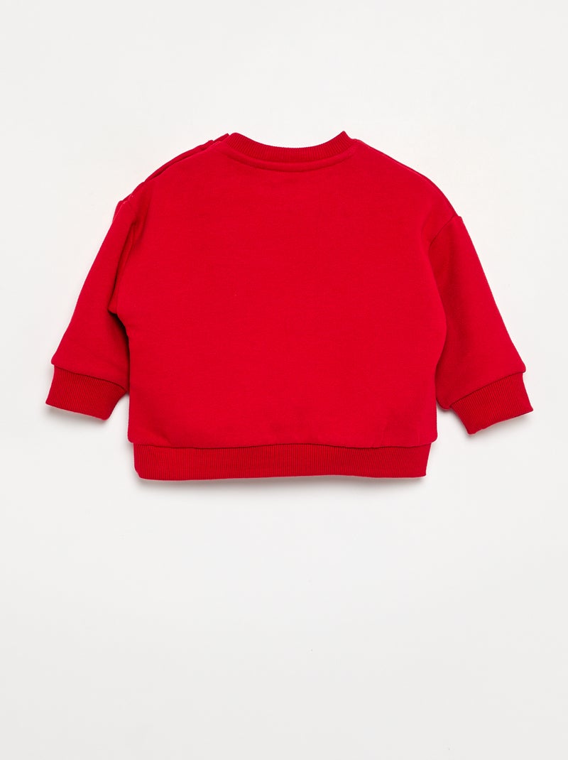 Sweatshirt 'Disney' met lange mouwen Rood - Kiabi