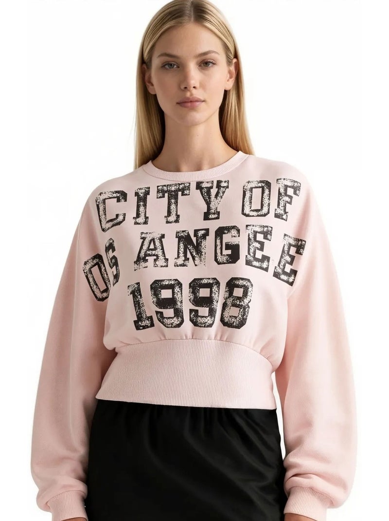 Sweatshirt femme en mélange coton busem Rose dragée - Kiabi