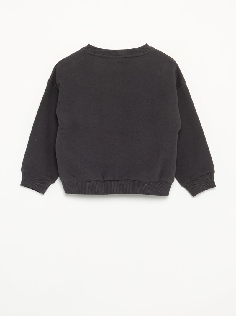 Sweatshirt 'Halloween' 'Disney' 'Stitch' Donkergrijs / Antraciet - Kiabi
