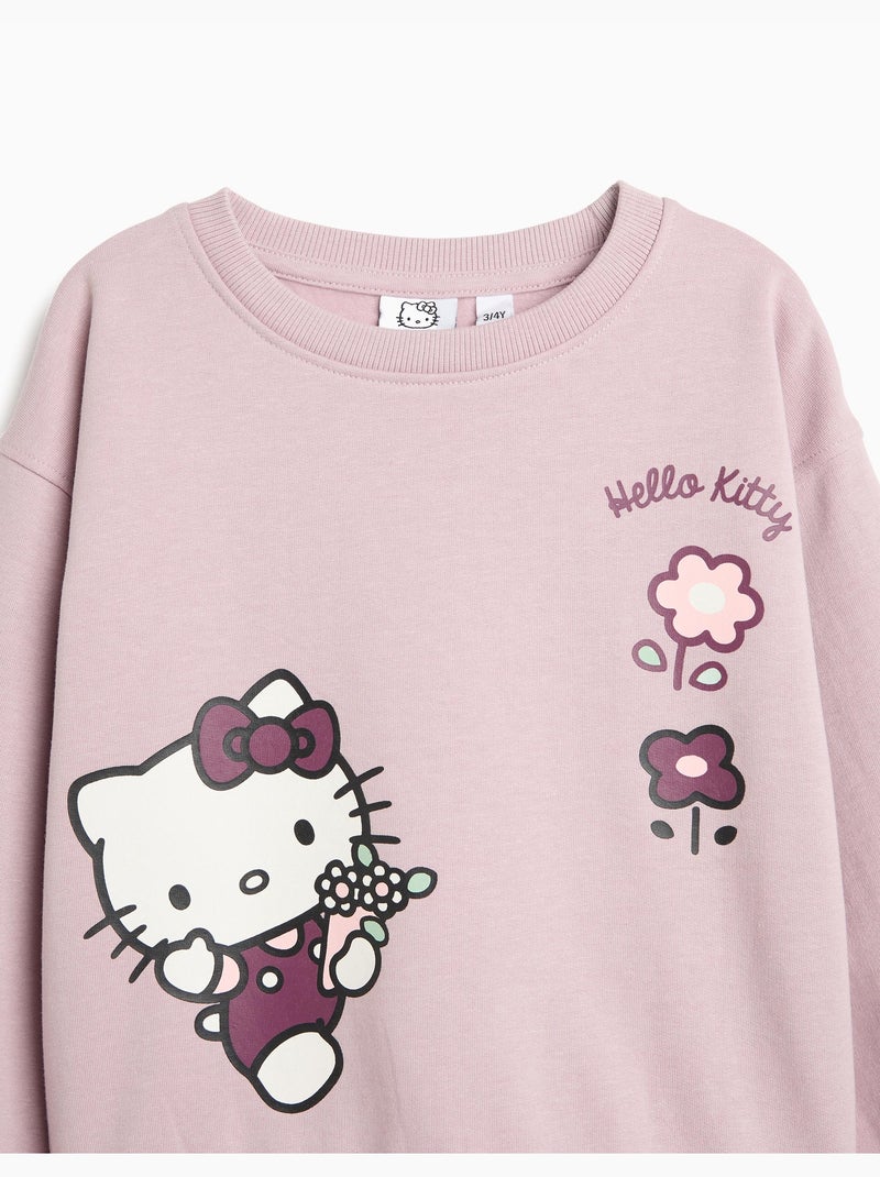 Sweatshirt 'hello kitty', mo fashion Roze - Kiabi