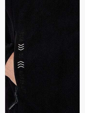 Sweatshirt homme en maille peluche à fermeture éclair tommy