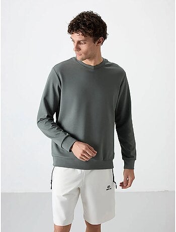 Sweatshirt homme uni à col rond tommy