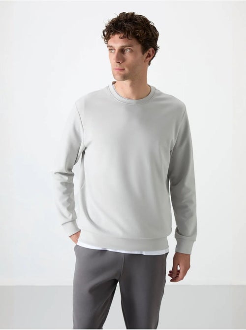 Sweatshirt homme uni à col rond tommy - Kiabi