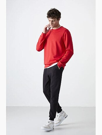 Sweatshirt homme uni à col rond tommy