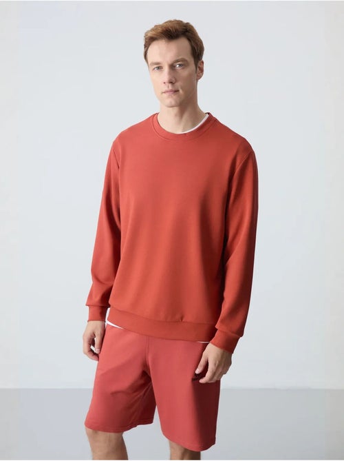 Sweatshirt homme uni à col rond tommy - Kiabi