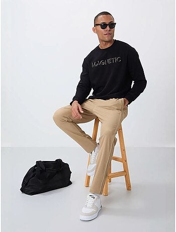 Sweatshirt imprimé à col rond tommy