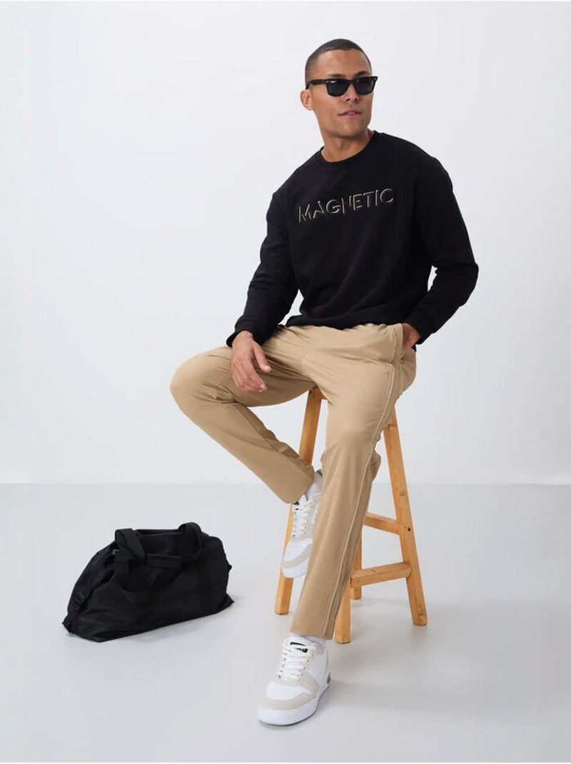 Sweatshirt imprimé à col rond tommy Noir - Kiabi