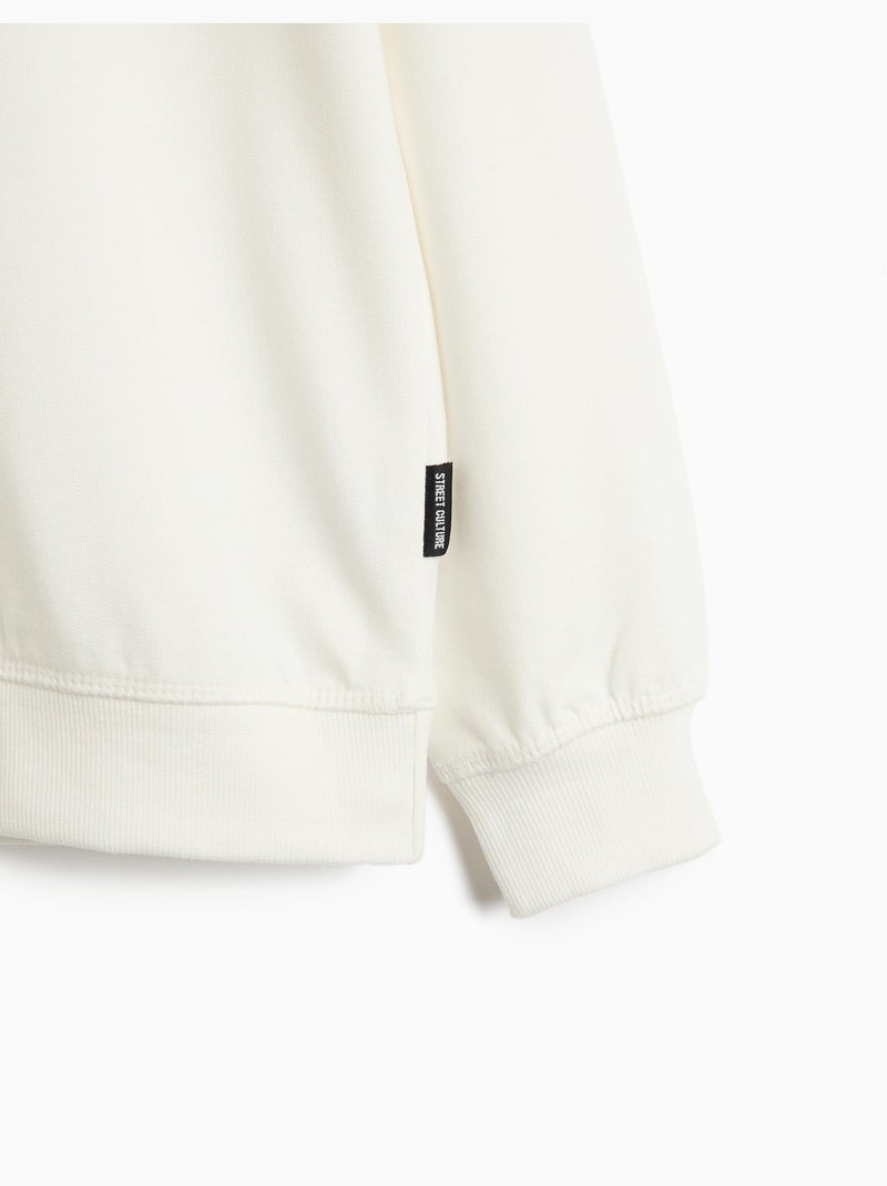 Sweatshirt loszittend, mo fashion Wit - Kiabi