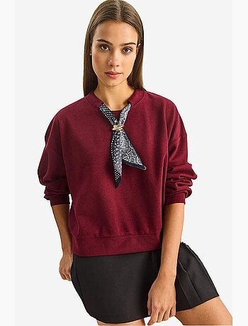 Sweatshirt met accessoiredetails en ronde hals lucci