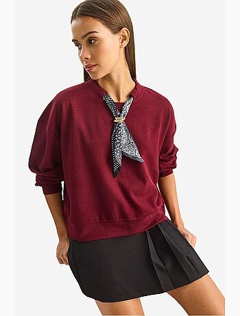 Sweatshirt met accessoiredetails en ronde hals lucci