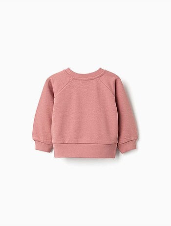 Sweatshirt met bloemenreliëfprint