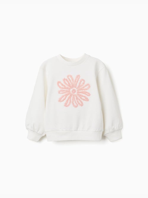 Sweatshirt met bloemenreliëfprint - Kiabi Sweatshirt met bloemenreliëfprint - Kiabi