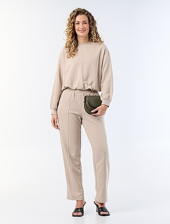 Sweatshirt met bolle pasvorm van french terry