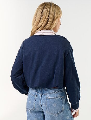 Sweatshirt met bolle pasvorm van french terry