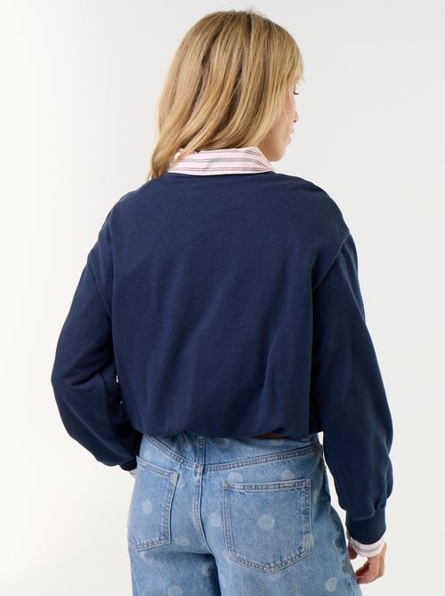 Sweatshirt met bolle pasvorm van french terry - Kiabi