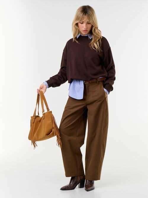 Sweatshirt met bolle pasvorm van french terry - Kiabi